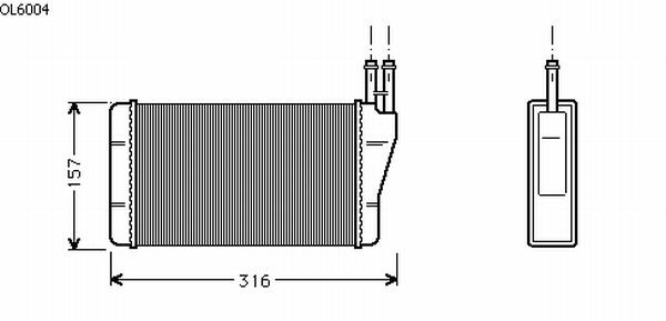 Alanko 540297 Heat exchanger, interior heating 540297: Buy near me at 2407.PL in Poland at an Affordable price!
