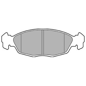 Delphi LP0702 Гальмівні колодки, комплект LP0702: Приваблива ціна - Купити у Польщі на 2407.PL!