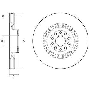 Delphi BG9957 Тормозной диск передний вентилируемый BG9957: Купить в Польше - Отличная цена на 2407.PL!