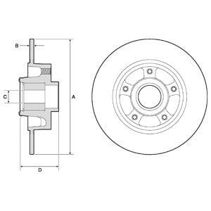 Delphi BG9137RS Bremsscheibe hinten, unbelüftet BG9137RS: Kaufen Sie zu einem guten Preis in Polen bei 2407.PL!