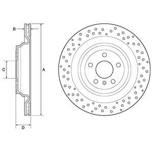Delphi BG4699C Тормозной диск задний вентилируемый BG4699C: Отличная цена - Купить в Польше на 2407.PL!