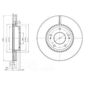 Delphi BG3861 Front brake disc ventilated BG3861: Buy near me in Poland at 2407.PL - Good price!