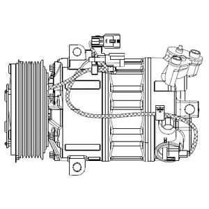 Delphi CS20477 Compressor, air conditioning CS20477: Buy near me in Poland at 2407.PL - Good price!