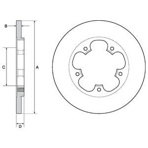 

tarcza hamulcowa bg4681c Delphi