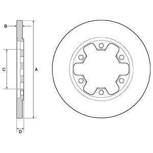 Delphi BG4680C Rear brake disc, non-ventilated BG4680C: Buy near me at 2407.PL in Poland at an Affordable price!