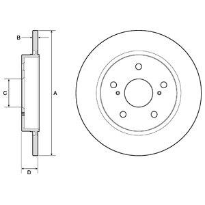 Delphi BG4183C Тормозной диск задний невентилируемый BG4183C: Отличная цена - Купить в Польше на 2407.PL!