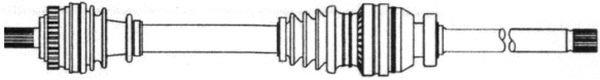 Cevam 5163 Drive shaft 5163: Buy near me in Poland at 2407.PL - Good price!