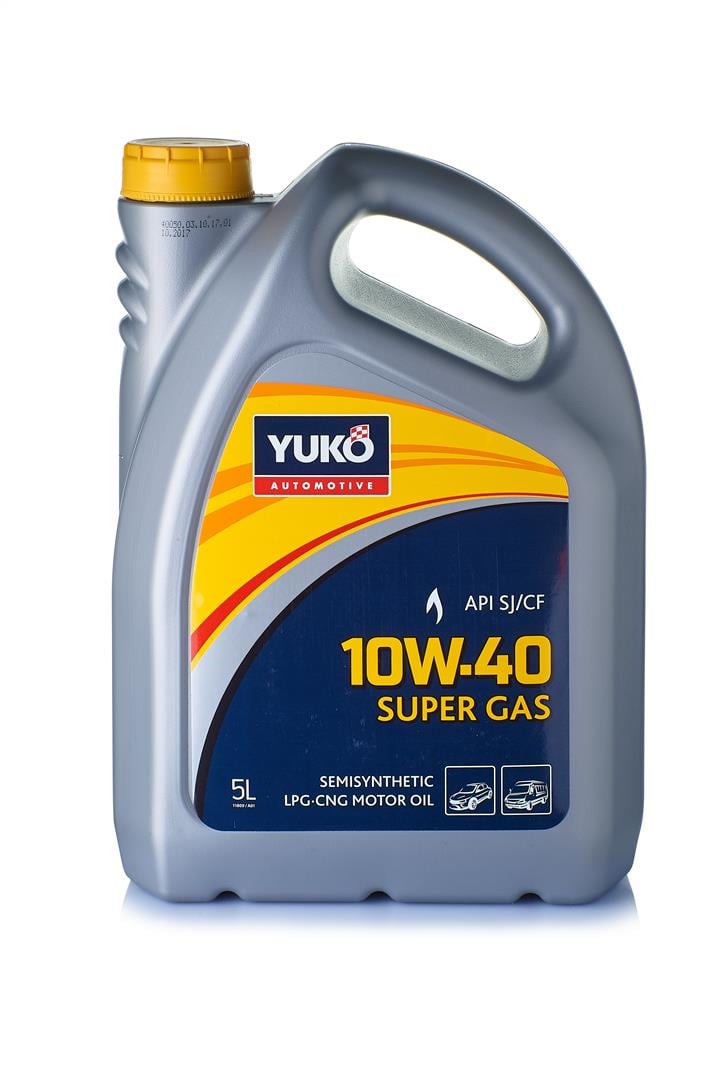 Yuko 4820070244519 Моторное масло YUKO Super Gas 10W-40, 5л 4820070244519: Отличная цена - Купить в Польше на 2407.PL!