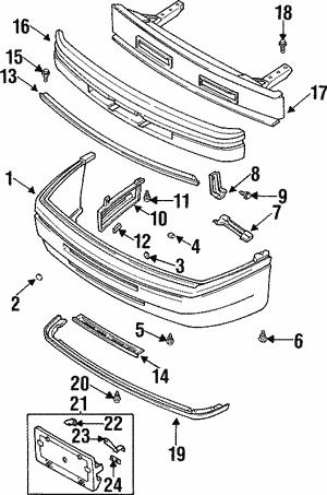57790PA000 Subaru Кронштейн осушителя