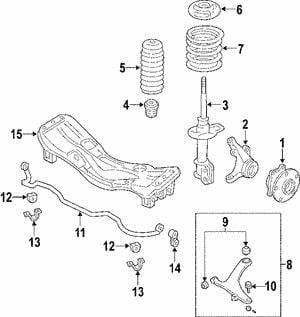 Subaru 20310AG04A Amortyzator 20310AG04A: Dobra cena w Polsce na 2407.PL - Kup Teraz!