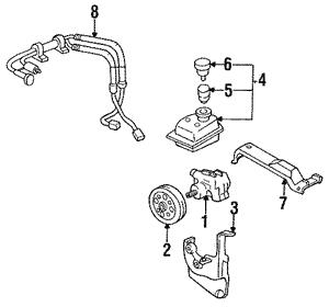 Subaru 34411AA011 Hydraulic Pump, steering system 34411AA011: Buy near me in Poland at 2407.PL - Good price!
