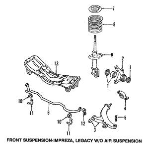 Subaru 20330FC060 Suspension spring front 20330FC060: Buy near me at 2407.PL in Poland at an Affordable price!