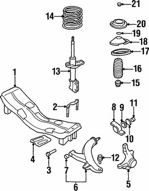 Subaru 20330AC020 Suspension spring front 20330AC020: Buy near me at 2407.PL in Poland at an Affordable price!