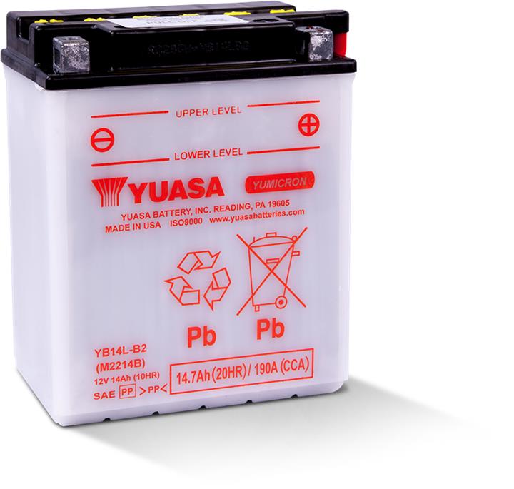 Yuasa YB14L-B2 Аккумулятор Yuasa 12В 14Ач 145А(EN) R+ YB14LB2: Отличная цена - Купить в Польше на 2407.PL!