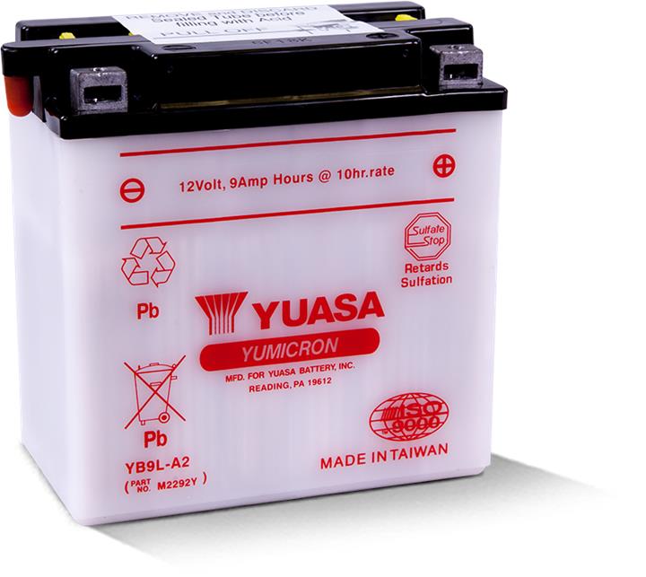 Yuasa YB9L-A2 Аккумулятор Yuasa 12В 9Ач 100А(EN) R+ YB9LA2: Отличная цена - Купить в Польше на 2407.PL!