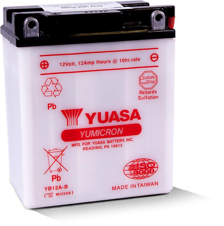 Yuasa YB12A-B Battery Yuasa 12V 12AH 165A(EN) L+ YB12AB: Buy near me in Poland at 2407.PL - Good price!