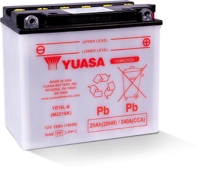 Yuasa YB16L-B Starterbatterie Yuasa 12V 19Ah 190A(EN) R+ YB16LB: Kaufen Sie zu einem guten Preis in Polen bei 2407.PL!