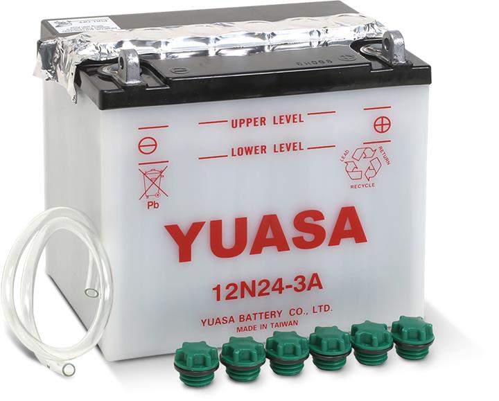 Yuasa 12N24-3A Battery Yuasa 12V 24AH 220A(EN) R+ 12N243A: Buy near me in Poland at 2407.PL - Good price!