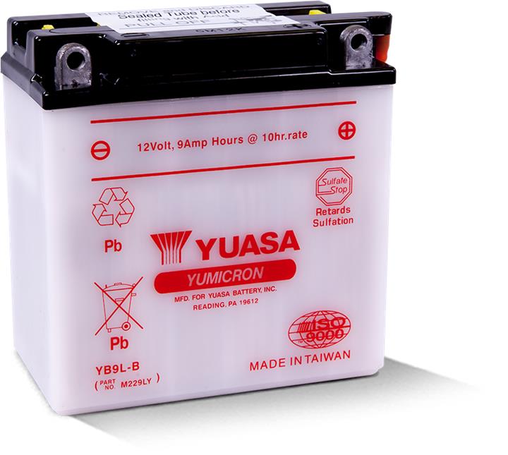 Yuasa YB9L-B Battery Yuasa 12V 9AH 100A(EN) L+ YB9LB: Buy near me in Poland at 2407.PL - Good price!