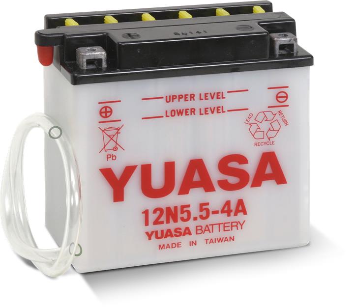 Yuasa 12N5.5-4A Akumulator Yuasa 12V 5.5Ah 60A L+ 12N554A: Dobra cena w Polsce na 2407.PL - Kup Teraz!