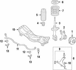 Subaru 20310AL03A Амортизатор подвески передний левый 20310AL03A: Отличная цена - Купить в Польше на 2407.PL!