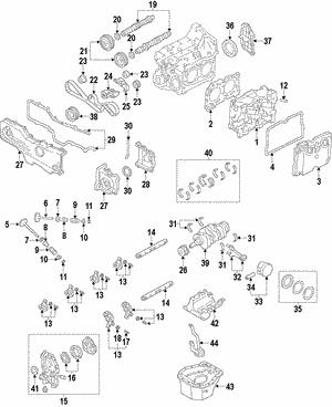 Subaru 12209AA680 Zestaw łożysk wału korbowego 12209AA680: Dobra cena w Polsce na 2407.PL - Kup Teraz!