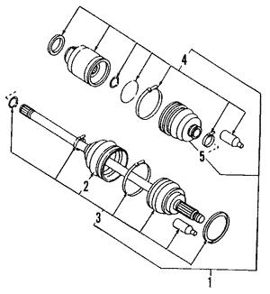 Subaru 28392XA00A Przegub homokinetyczny 28392XA00A: Dobra cena w Polsce na 2407.PL - Kup Teraz!