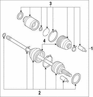 Osłona przeciwpyłowa wału napędowego Subaru 28323SA020