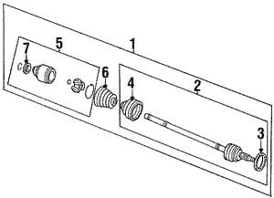 Subaru 28023PA001 Bellow, driveshaft 28023PA001: Buy near me at 2407.PL in Poland at an Affordable price!