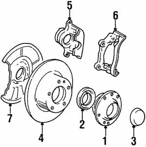 BMW 34 11 1 158 451 Brake caliper bracket 34111158451: Buy near me in Poland at 2407.PL - Good price!