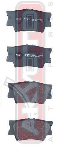 Asva AKDC-6247 Brake Pad Set, disc brake AKDC6247: Buy near me in Poland at 2407.PL - Good price!