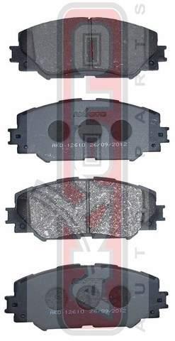 Asva AKD-12610 Brake Pad Set, disc brake AKD12610: Buy near me in Poland at 2407.PL - Good price!
