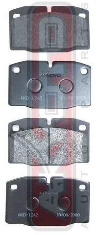 Asva AKD-1242 Brake Pad Set, disc brake AKD1242: Buy near me in Poland at 2407.PL - Good price!
