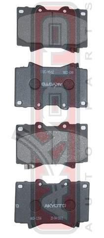 Asva AKD-1206 Тормозные колодки дисковые, комплект AKD1206: Отличная цена - Купить в Польше на 2407.PL!