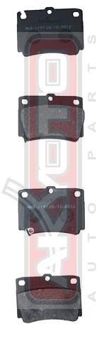 Asva AKD-1197 Brake Pad Set, disc brake AKD1197: Buy near me in Poland at 2407.PL - Good price!