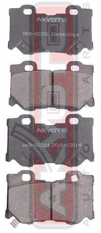 Asva AKD-02201 Klocki hamulcowe tylne, komplet AKD02201: Dobra cena w Polsce na 2407.PL - Kup Teraz!