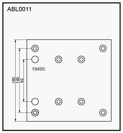 Allied Nippon ABL 0011 Накладки тормозные, комплект ABL0011: Купить в Польше - Отличная цена на 2407.PL!