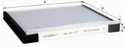 Goodwill AG 331 CF Filter, interior air AG331CF: Buy near me in Poland at 2407.PL - Good price!