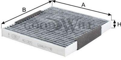 Goodwill AG 113 CFC Activated Carbon Cabin Filter AG113CFC: Buy near me in Poland at 2407.PL - Good price!