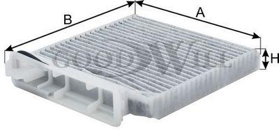 Goodwill AG 136 CFC Activated Carbon Cabin Filter AG136CFC: Buy near me in Poland at 2407.PL - Good price!
