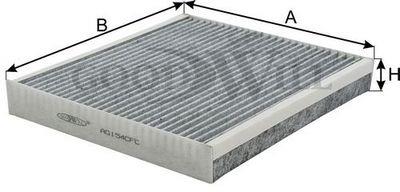 Goodwill AG 154 CFC Activated Carbon Cabin Filter AG154CFC: Buy near me in Poland at 2407.PL - Good price!