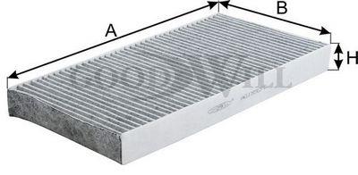 Goodwill AG 155 CFC Activated Carbon Cabin Filter AG155CFC: Buy near me in Poland at 2407.PL - Good price!