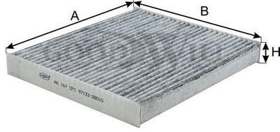 Goodwill AG 167 CFC Activated Carbon Cabin Filter AG167CFC: Buy near me at 2407.PL in Poland at an Affordable price!