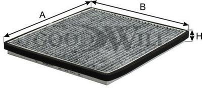 Goodwill AG 168 CFC Activated Carbon Cabin Filter AG168CFC: Buy near me in Poland at 2407.PL - Good price!