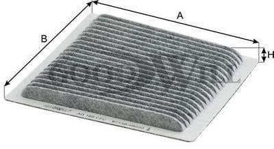 Goodwill AG 169 CFC Activated Carbon Cabin Filter AG169CFC: Buy near me in Poland at 2407.PL - Good price!