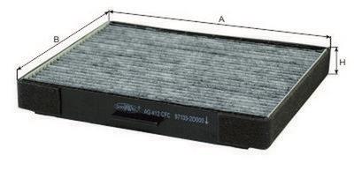Goodwill AG 412 CFC Activated Carbon Cabin Filter AG412CFC: Buy near me in Poland at 2407.PL - Good price!