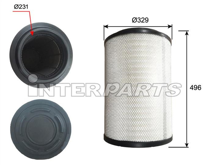 Interparts filter IPA-R143 Filtr powietrza IPAR143: Atrakcyjna cena w Polsce na 2407.PL - Zamów teraz!