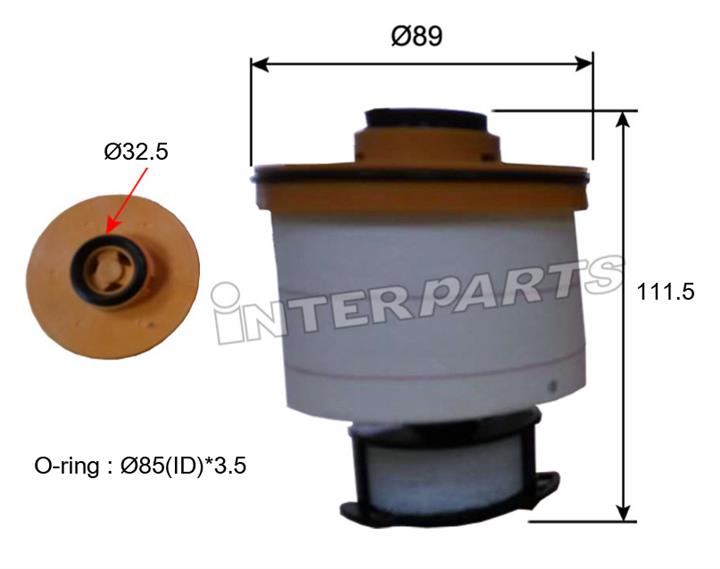 Interparts filter IPEF-155 Fuel filter IPEF155: Buy near me in Poland at 2407.PL - Good price!