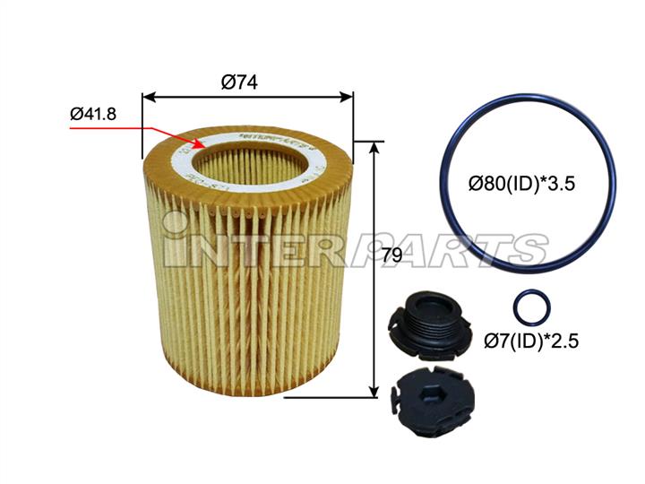 Interparts filter IPEO-871 Filtr oleju IPEO871: Dobra cena w Polsce na 2407.PL - Kup Teraz!