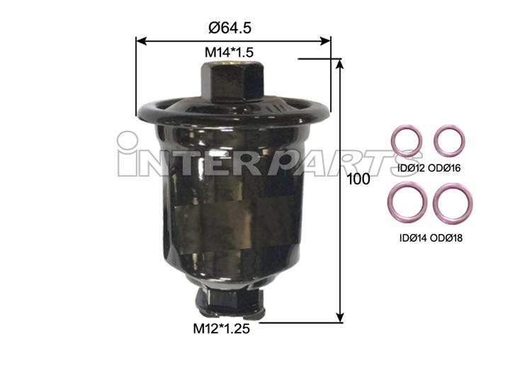 Interparts filter IPF-106E Fuel filter IPF106E: Buy near me in Poland at 2407.PL - Good price!